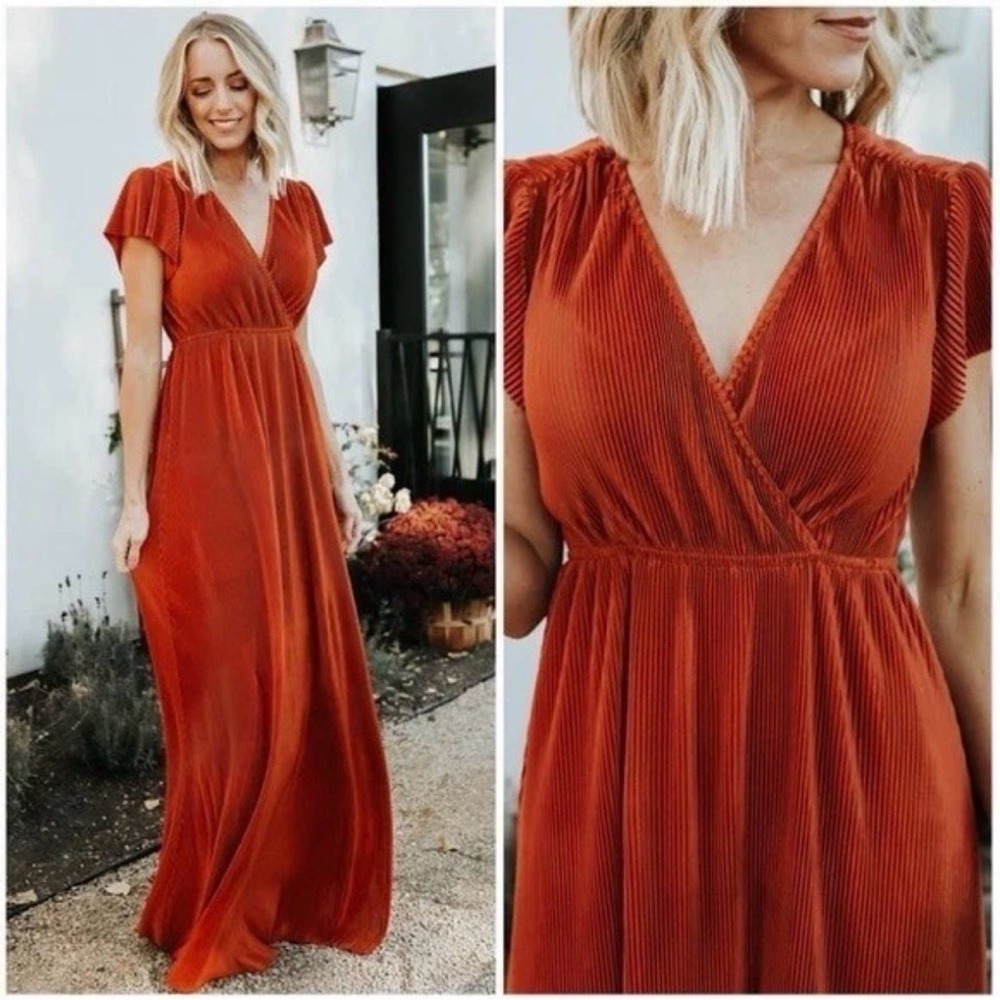 Baltic Born Rust Orange Maxi Dress